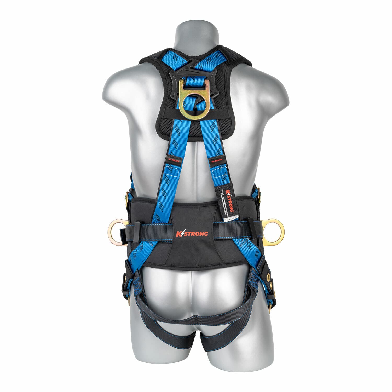 Full Body Safety Harness Fall Protection 3D-Ring Back Support Belt Shoulder Pad 2
