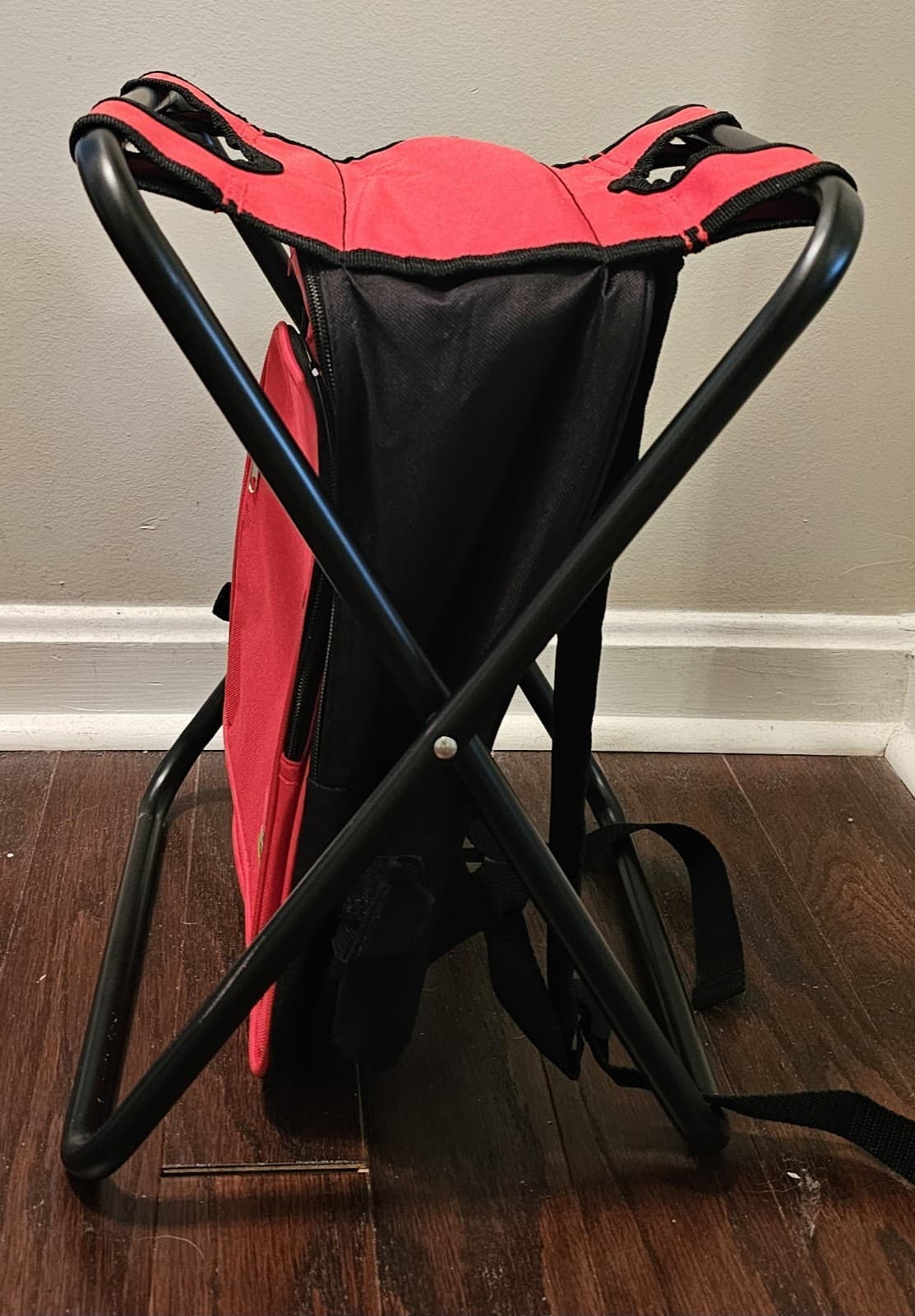 Campout Backpack Insulated Cooler Bag with Folding Seat Fishing Hunting Hiking  4