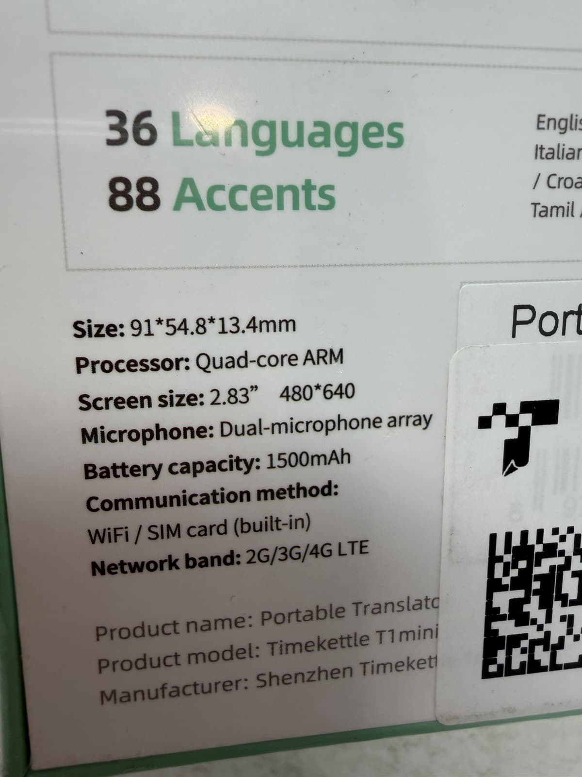Fluentalk by Timekettle, T1 Mini Translator Device No WiFi Needed, Built in 1... 3