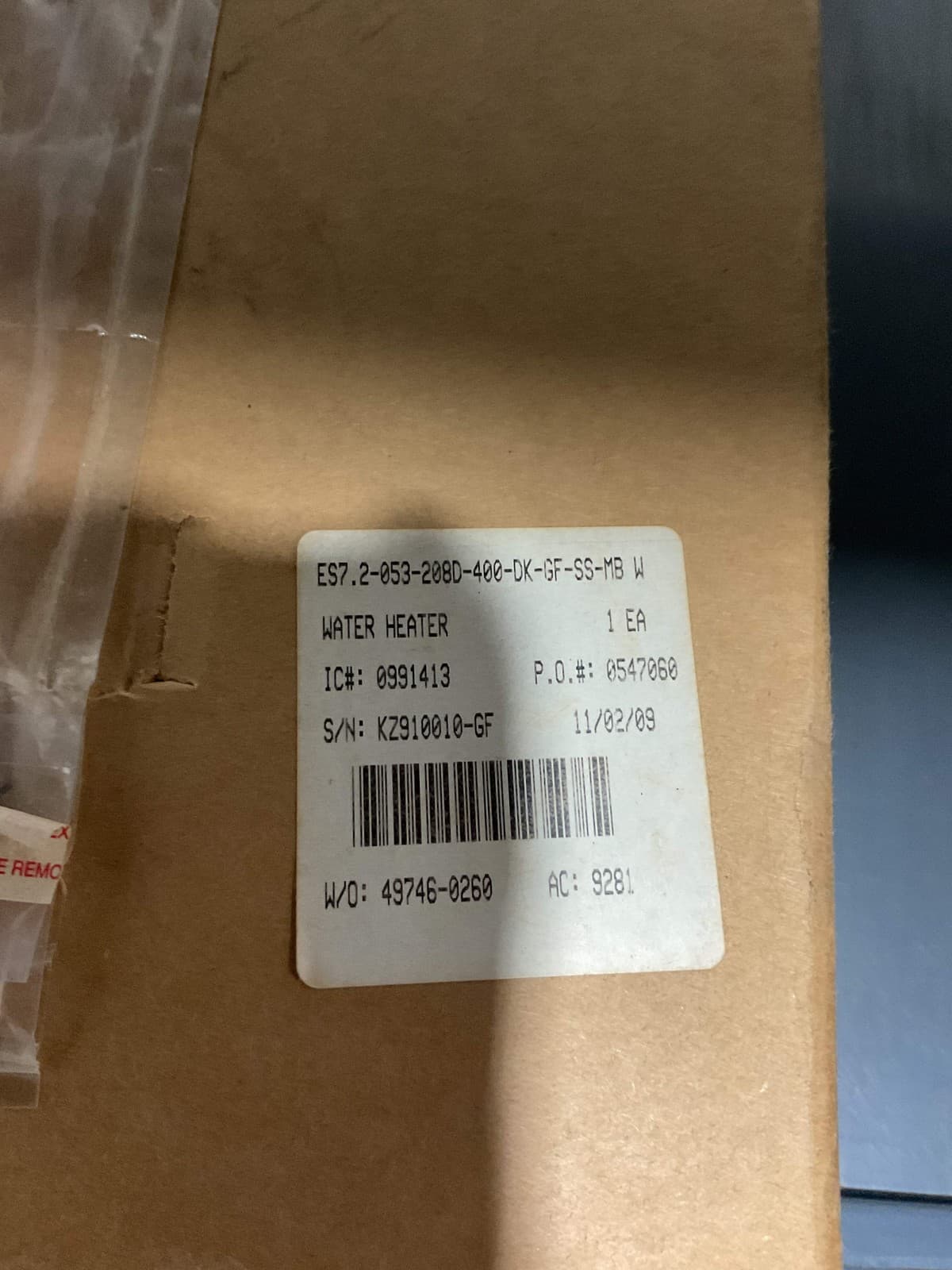 KELTECH COMMERCIAL TANKLESS WATER HEATER ES7.2-053/208D-400-DK-GF-SS-MB -NOS 4