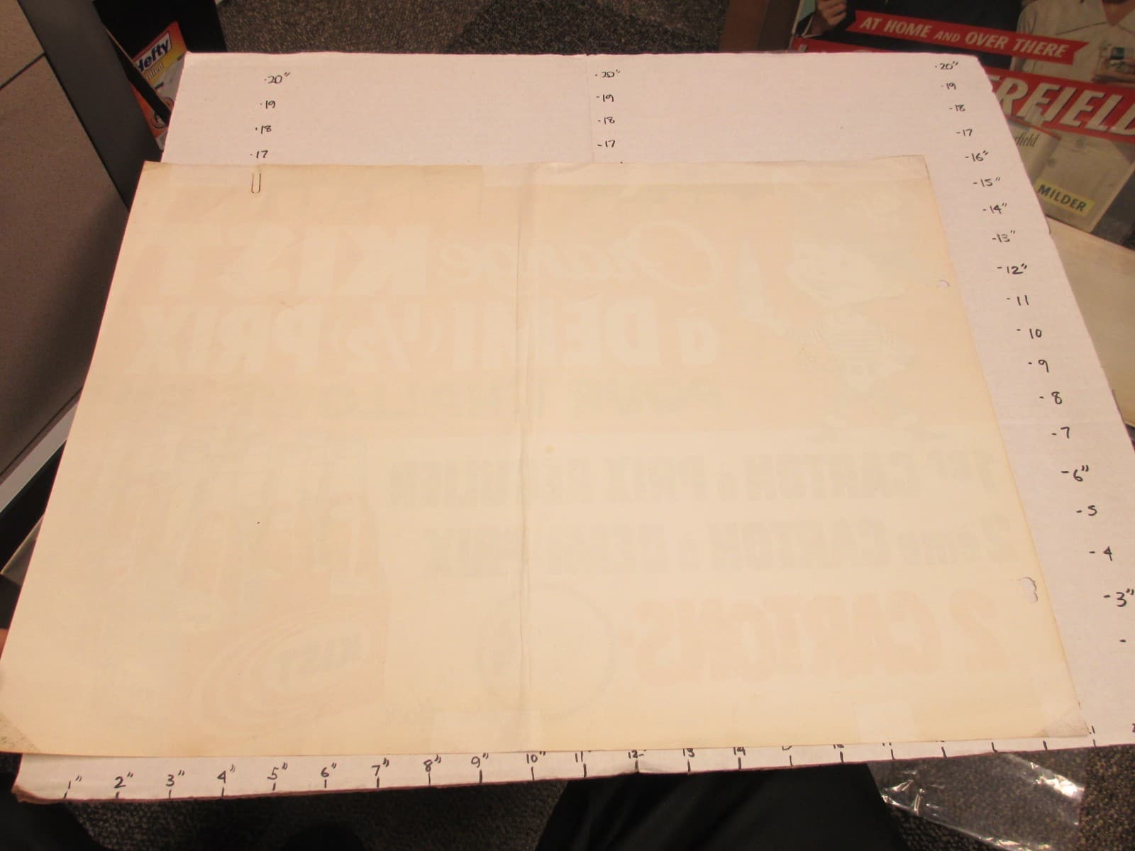 KIST soda 1960s store display paper sign Canada Halloween kid pirate costume OR 2