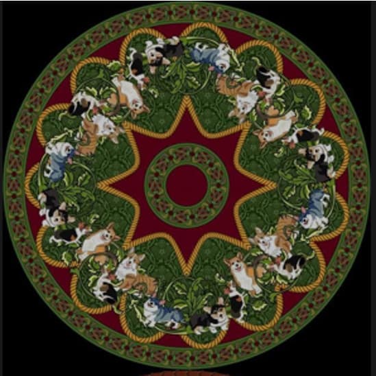 Corgi Tree Skirt (Pembrokes and Cardigans) 2