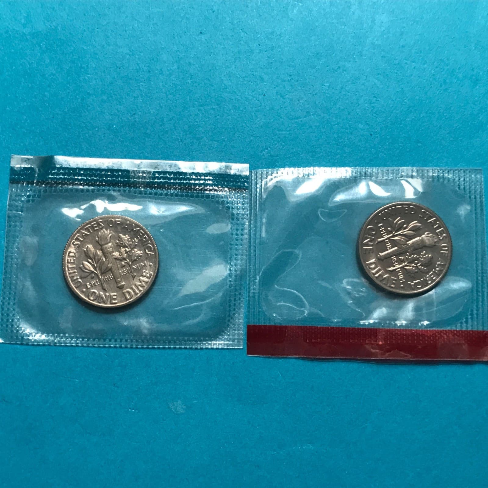 1971 P&D  Roosevelt Dime  Mint Cello Unc   FREE SHIP 2