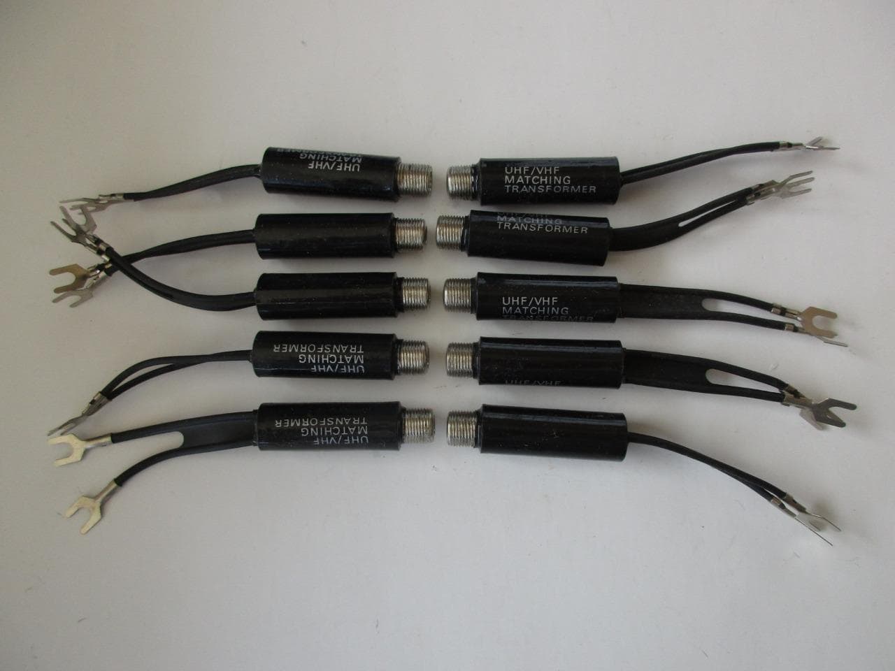 10x Antenna Indoor Matching Transformer Balun 75 to 300 Ohm F Coax Conn UHF/VHF