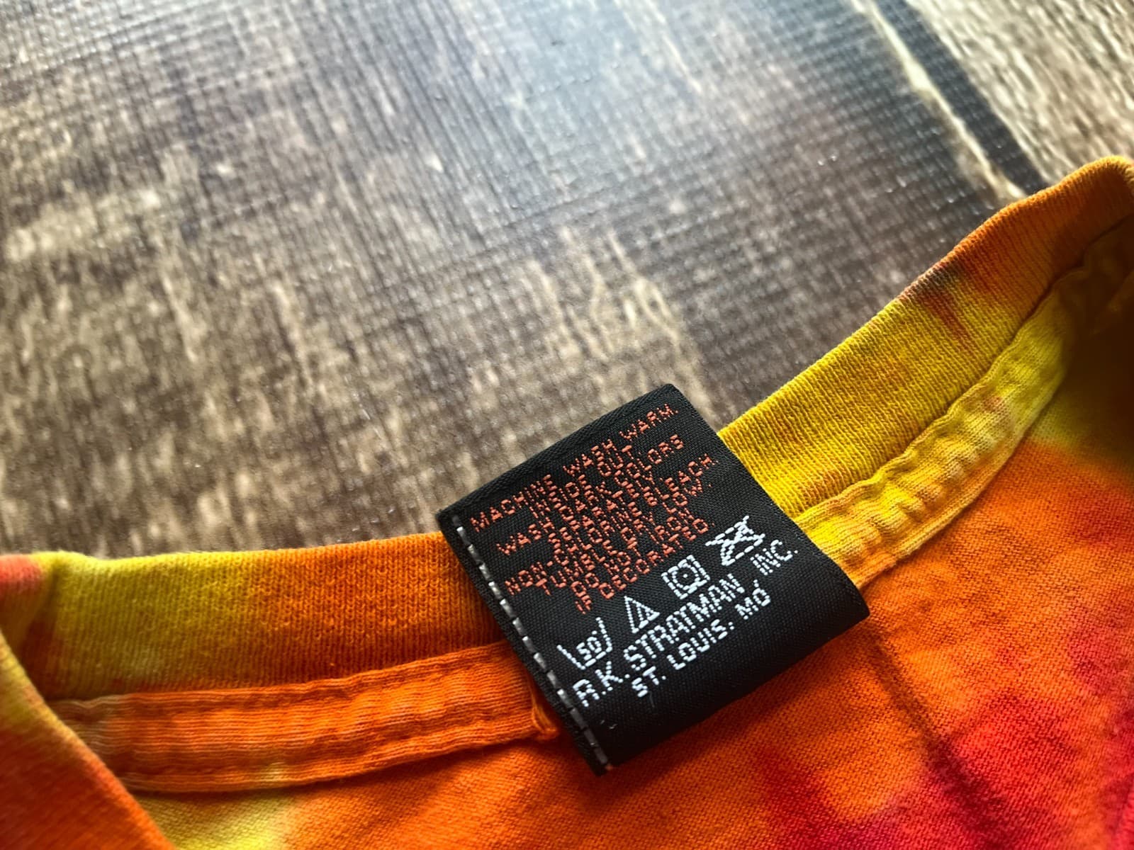 HARLEY DAVIDSON STRATMAN TIE DYE MISSISSIPPI COAST T-SHIRT USA MADE MENS XL EUC 6