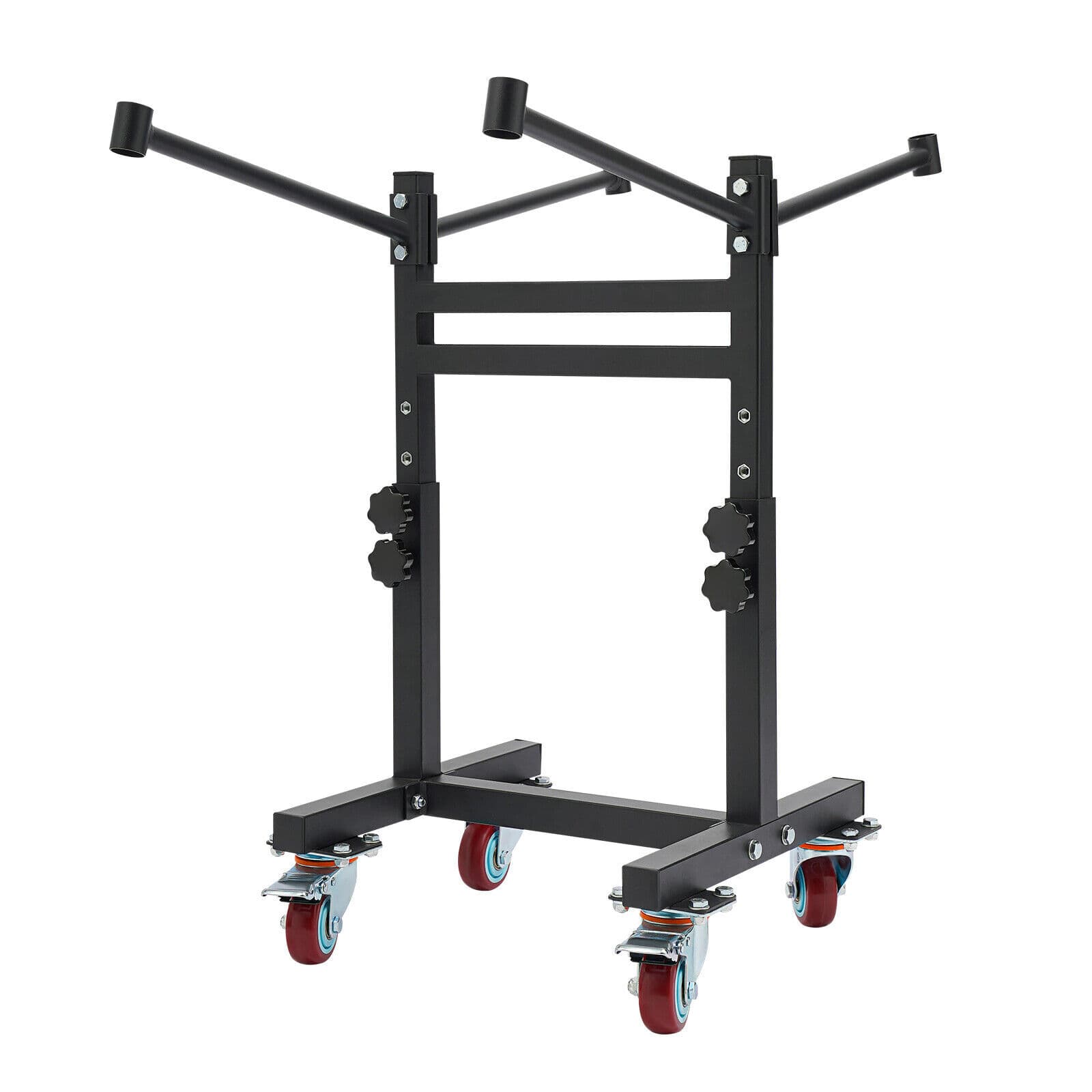 Folding Chair Cart Folding Chair Rack Adjustable Folding Chair Storage Trolley 5