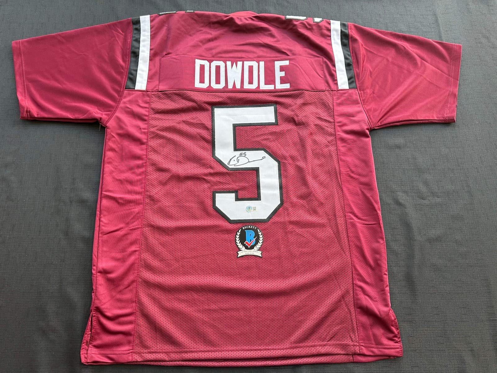 RICO DOWDLE SIGNED MAROON SOUTH CAROLINA GAMECOCKS JERSEY Dallas Cowboys BAS