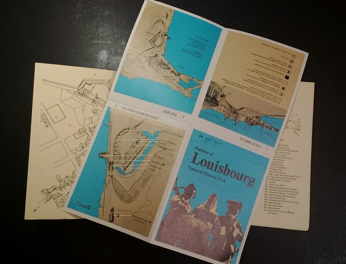 Fortress Of Louisbourg Guide 1981 with Map & Insert RARE VHTF  3
