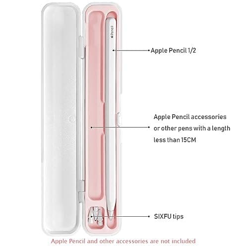 Case for Apple Pencil, Storage Case Design for Apple Pen 2nd/ Universal(Pink) 3