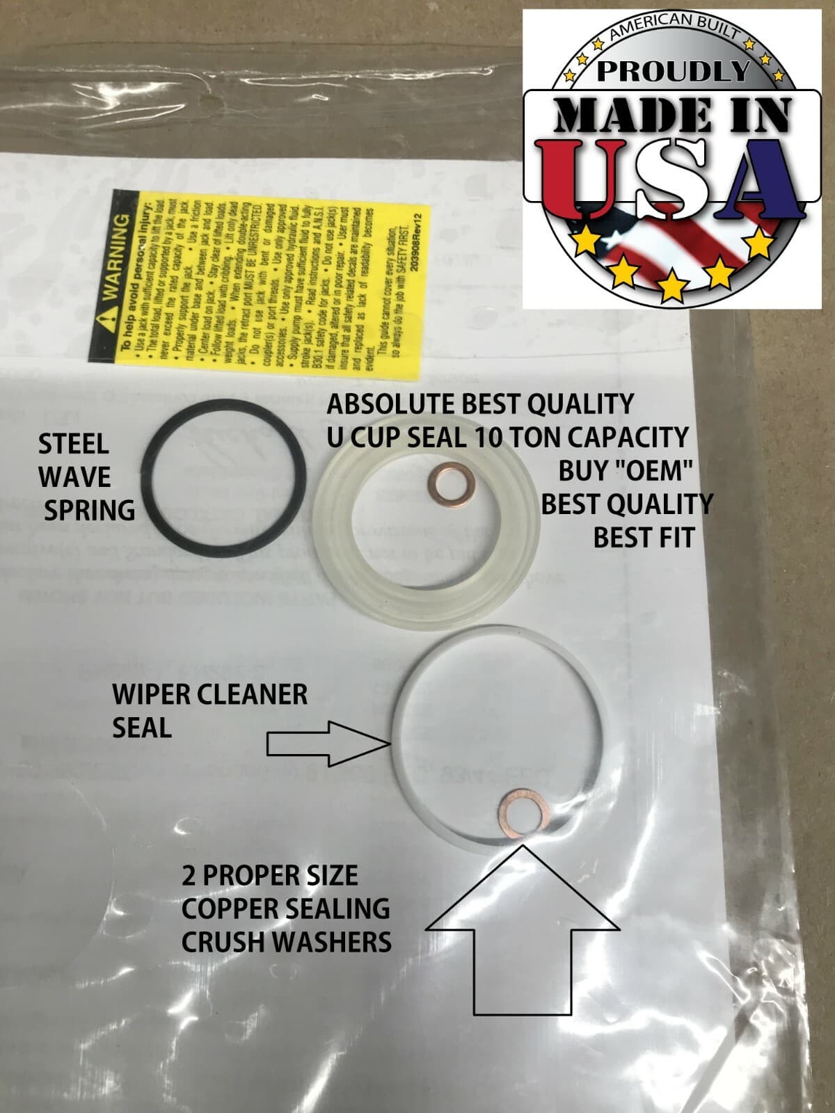 GENUINE OEM Ram  Cylinder Seal Kit for OTC 10 Ton Cylinder Power Team  SPX 3