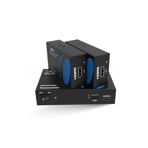  1x2 HDMI Extender Splitter Over Single 1x2 Extender Splitter - Upto 132Ft 6