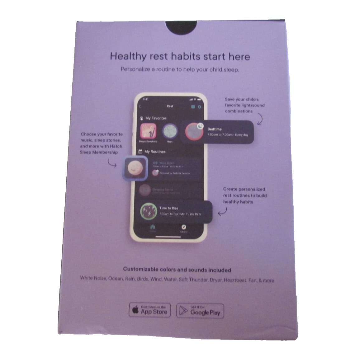 Hatch Rest 2nd Gen All-in-one Smart Sleep Assistant Sound Machine 4