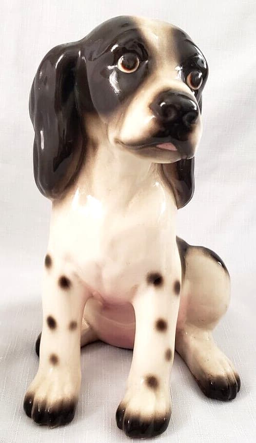 9 3/4" Springer Spaniel Dog Figurine Porcelain,Bird Game Hunting,Puppy, No Chips 2