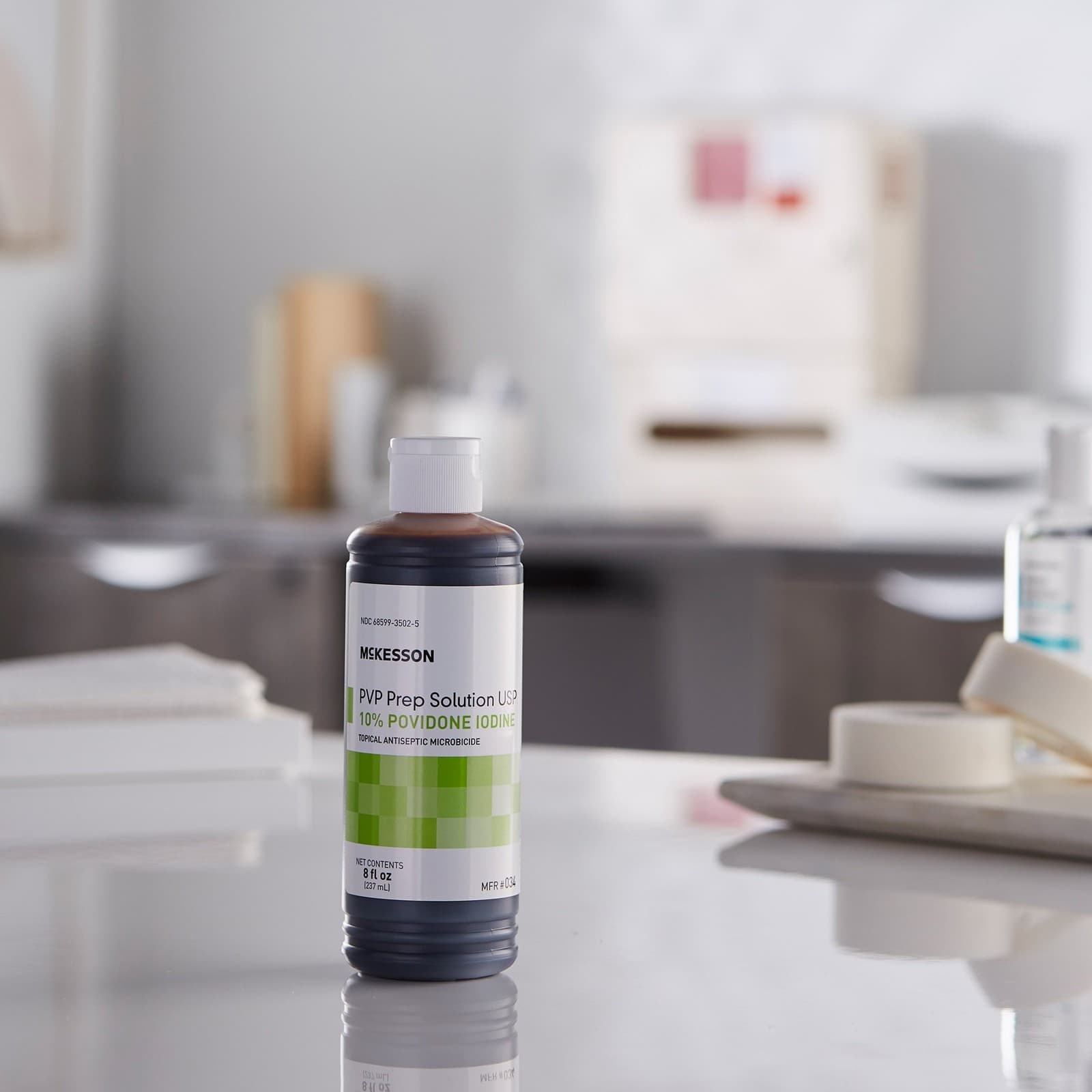 McKesson PVP Prep Solution 10% Povidone-Iodine 8 oz. Flip-Top Bottle 1 Each 034 4