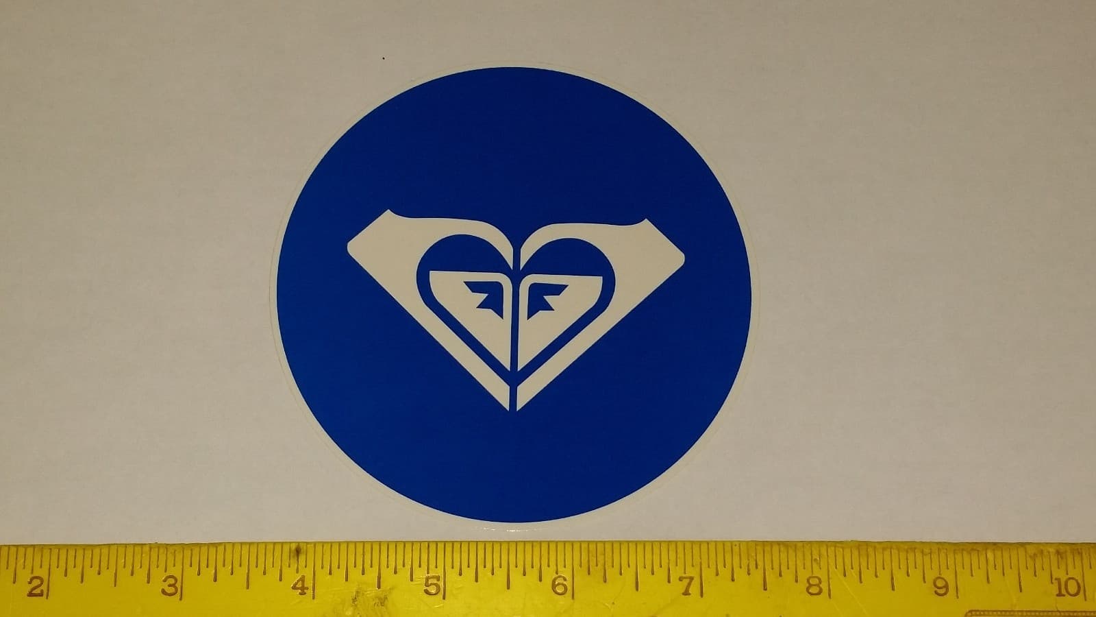 VTG 90's ROXY HAWAIIAN CALIFORNIA BEACH GIRL HEART SURF SKATEBOARD STICKER DECAL