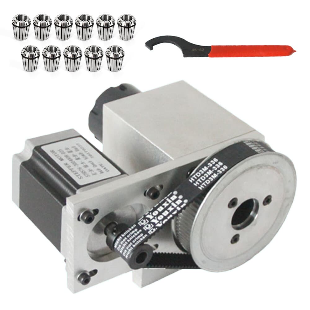 11x Router Rotational Rotary Axis 4th-Axis ER32 Collet Chuck For CNC Engraving 5