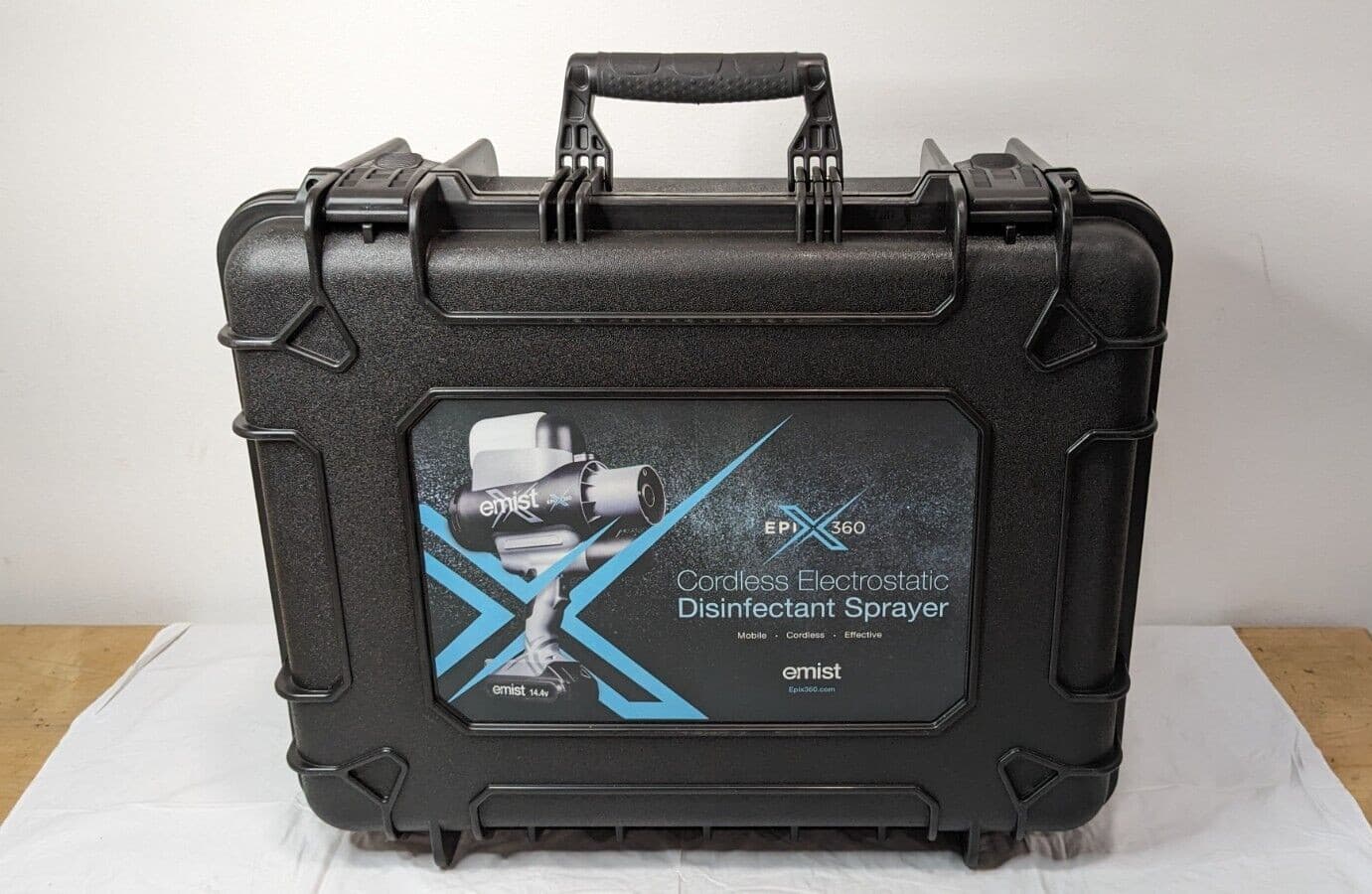 EMist Electrostatic Disinfectant Sprayer w/Case Batteries & Charger EPIX360 3