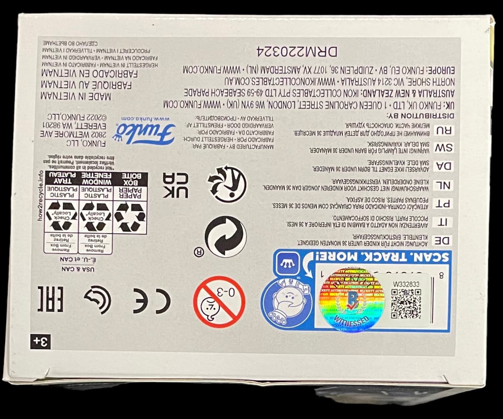 DRAKE MAYE SIGNED UNC NORTH CAROLINA TAR HEELS FUNKO POP BECKETT WITNESS COA 2