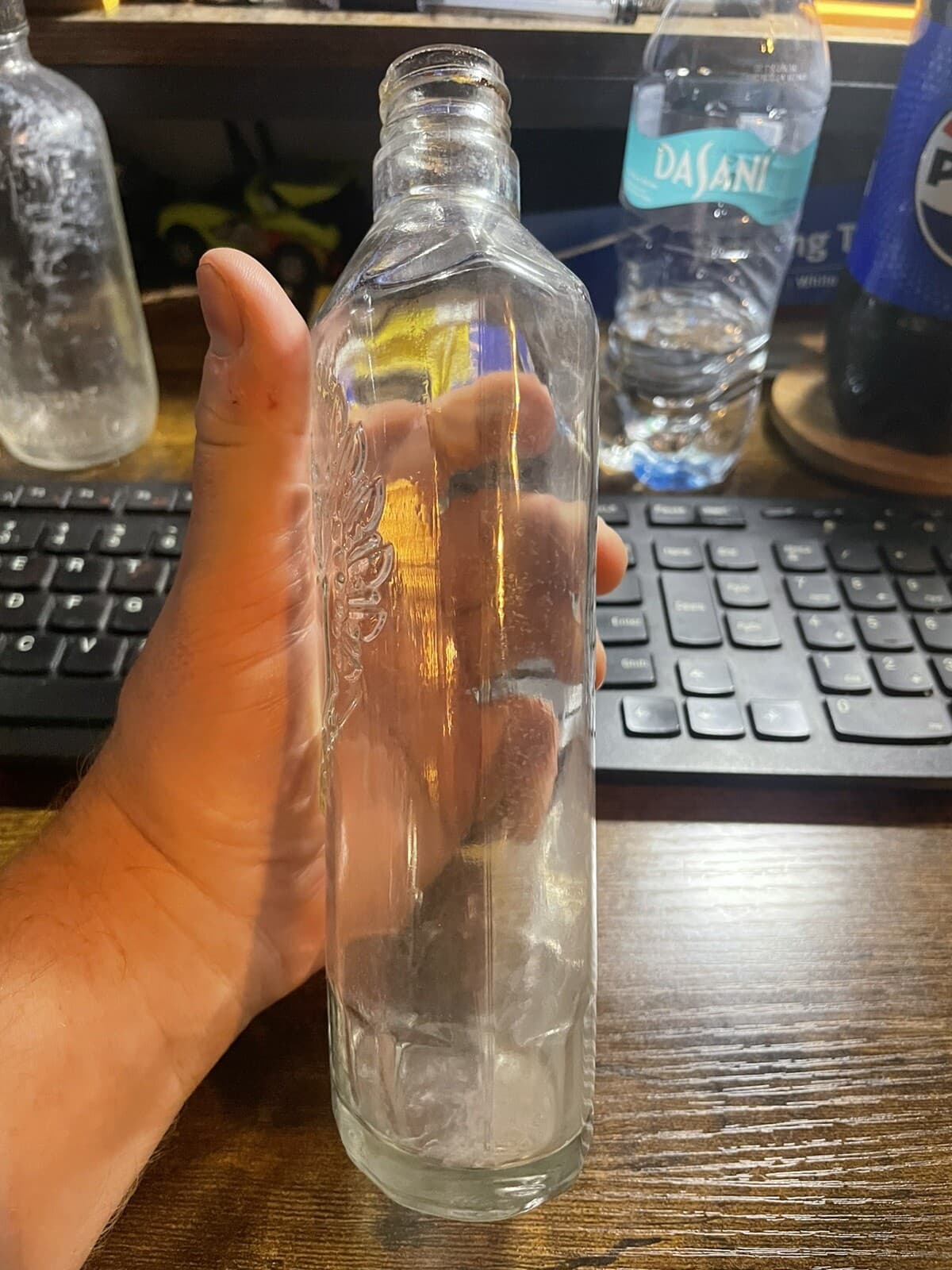 Vintage Smirnoff Double Headed Eagle Bottle 4