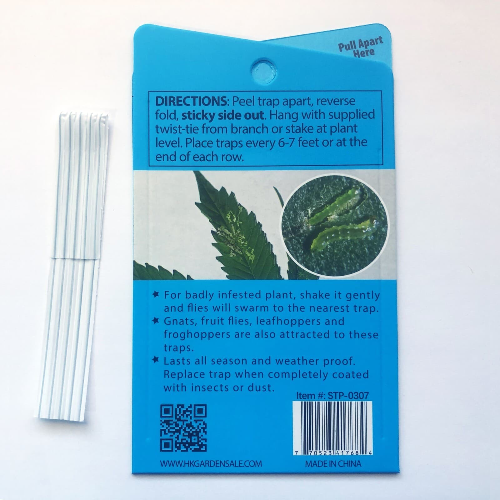 5PK-Blue Sticky Thrips & Leaf miner Trap Paper Insect Glue Catcher 3