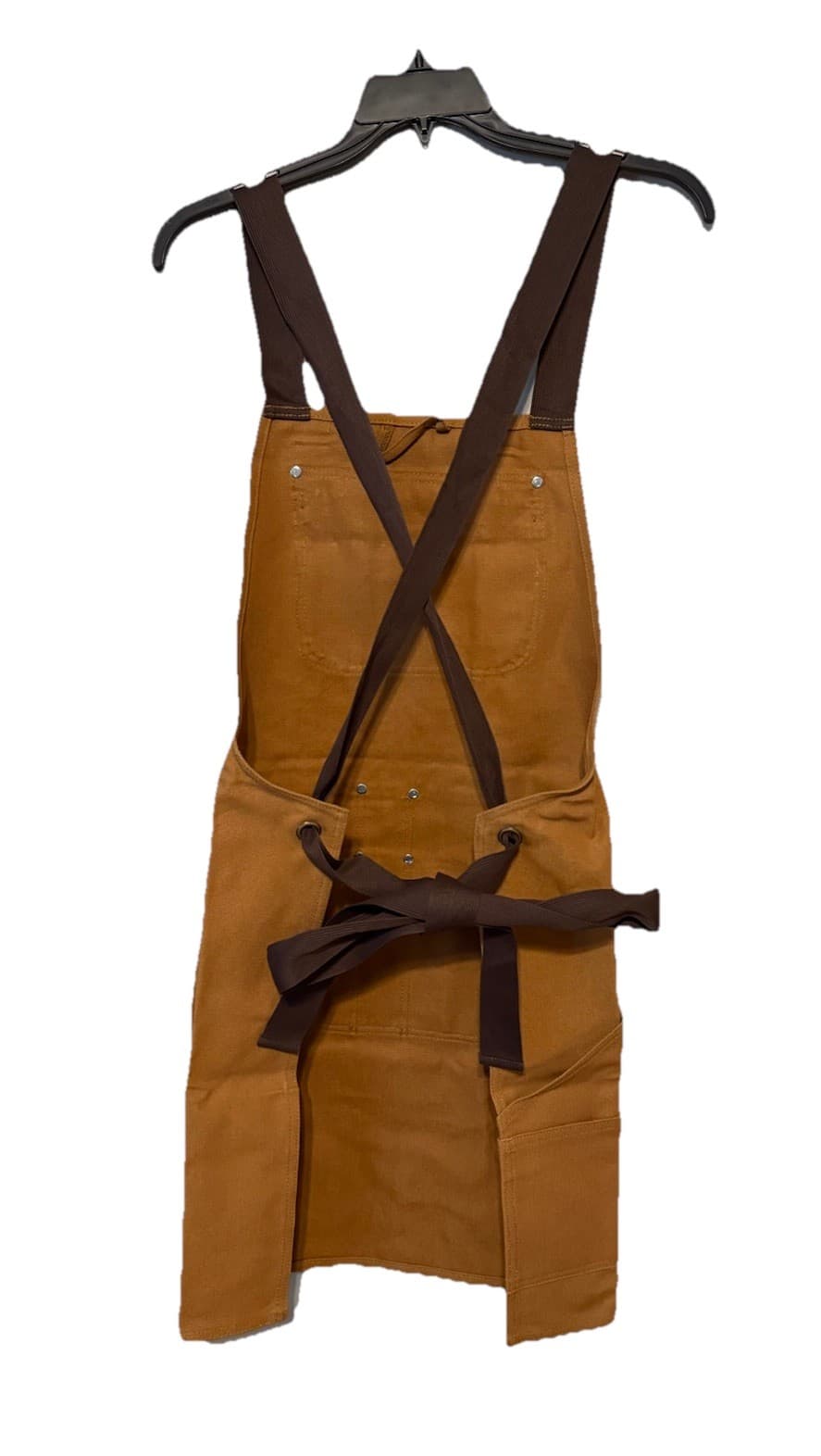 Carhartt Men's Firm Duck Apron Tan Tool Pouches Pockets Brown NWT NEW 2