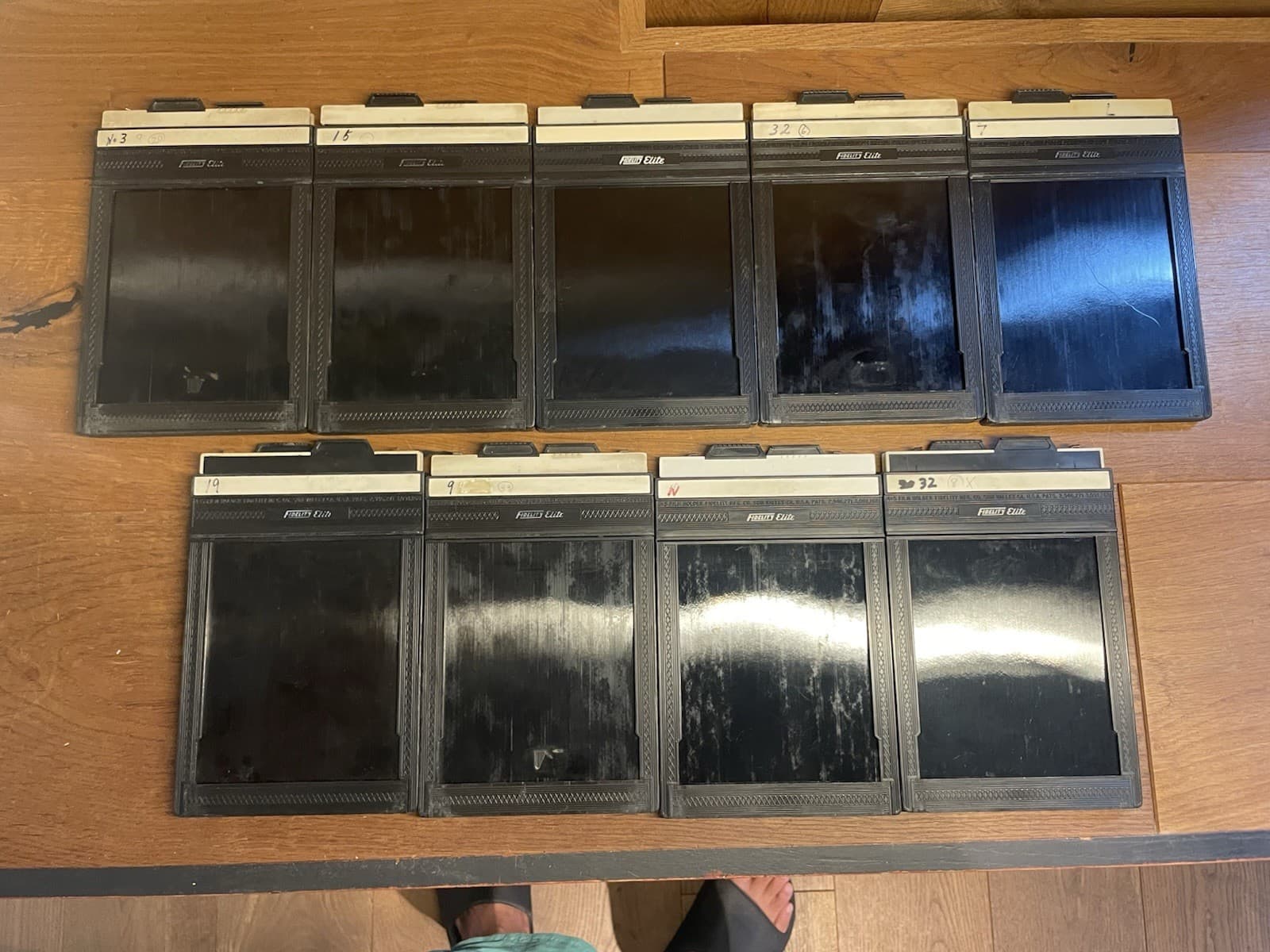 *Exc+5* Lot of 9 Fidelity Elite 4x5 Cut Film Holder From Japan #C8-24E 6