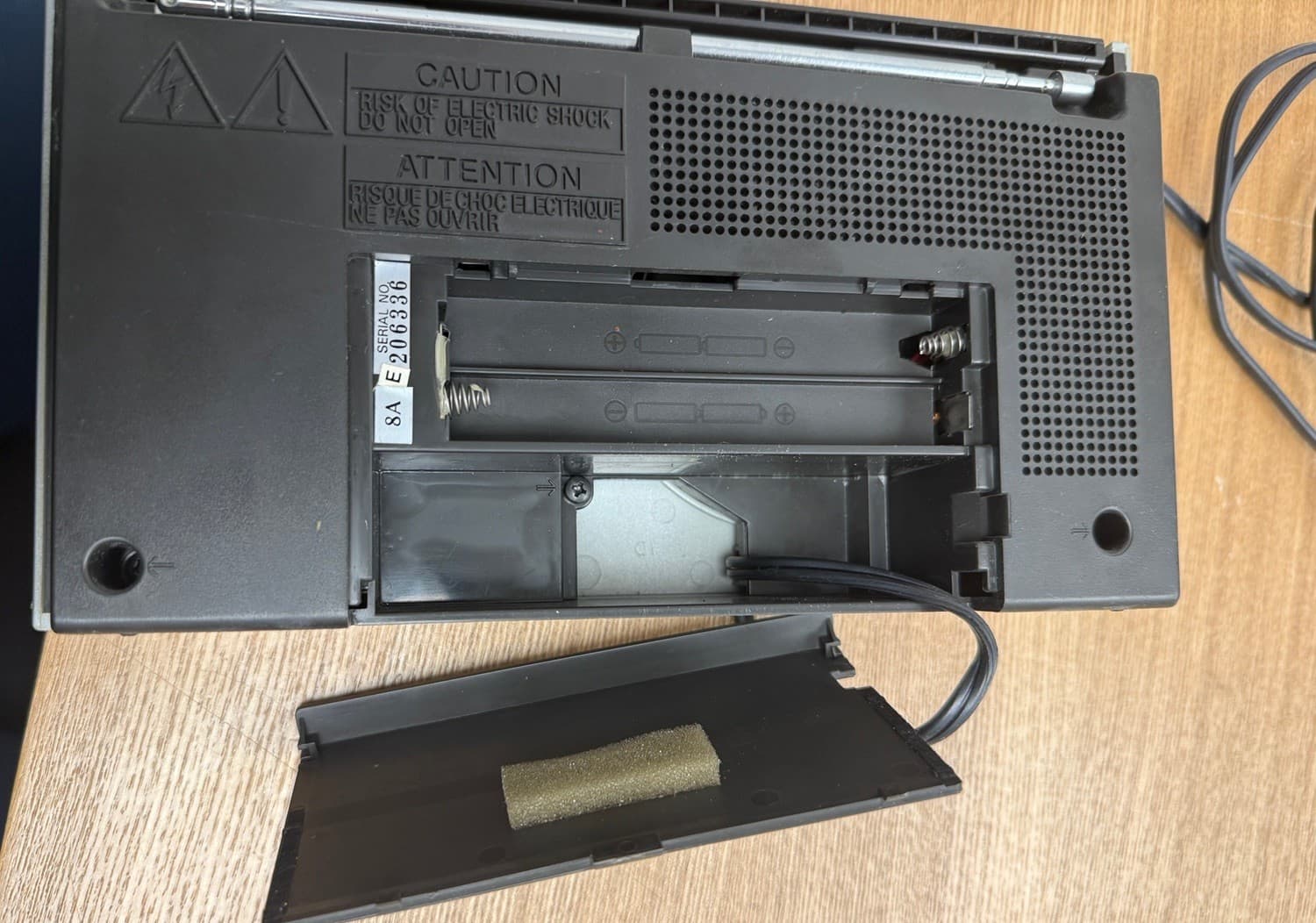 Sony ICF-710W AM/FM 2-Band Portable Radio Battery & AC Power - Cord Tested 5