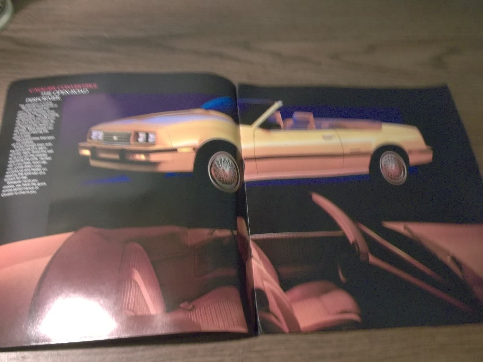 MINT 1985 CHEVROLET CAVALIER CHEVY BROCHURE 11" X 12"  15 PAGES (BOX 294) 3