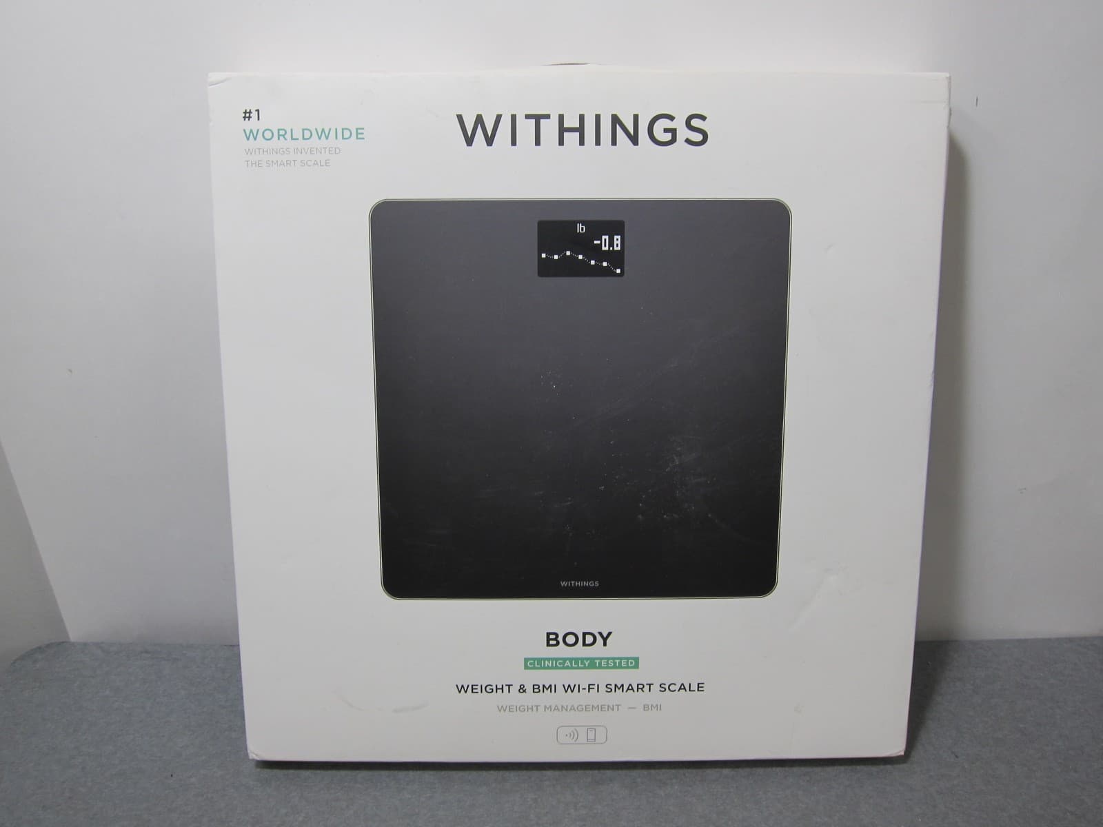 Withings Body Weight & BMI Wi-Fi Smart Scale BLACK WBS06 NEW IN SEALED BOX