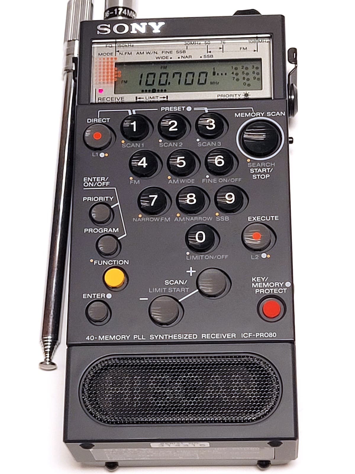 🔥 SONY ICF-PRO80 PLL Synthesizer Receiver FM / LW / MW / SW ( PARTS OR REPAIR ) 3