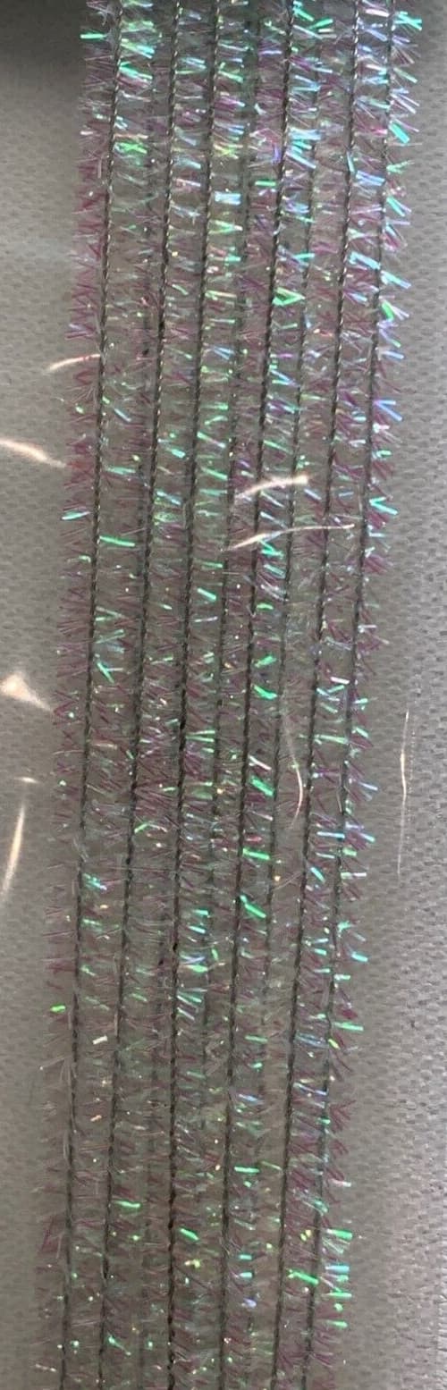 Snowflake Shimmer Pipe Cleaners Fuzzy Sticks 12 Pack Arts Crafts Scrapbook Kids 6