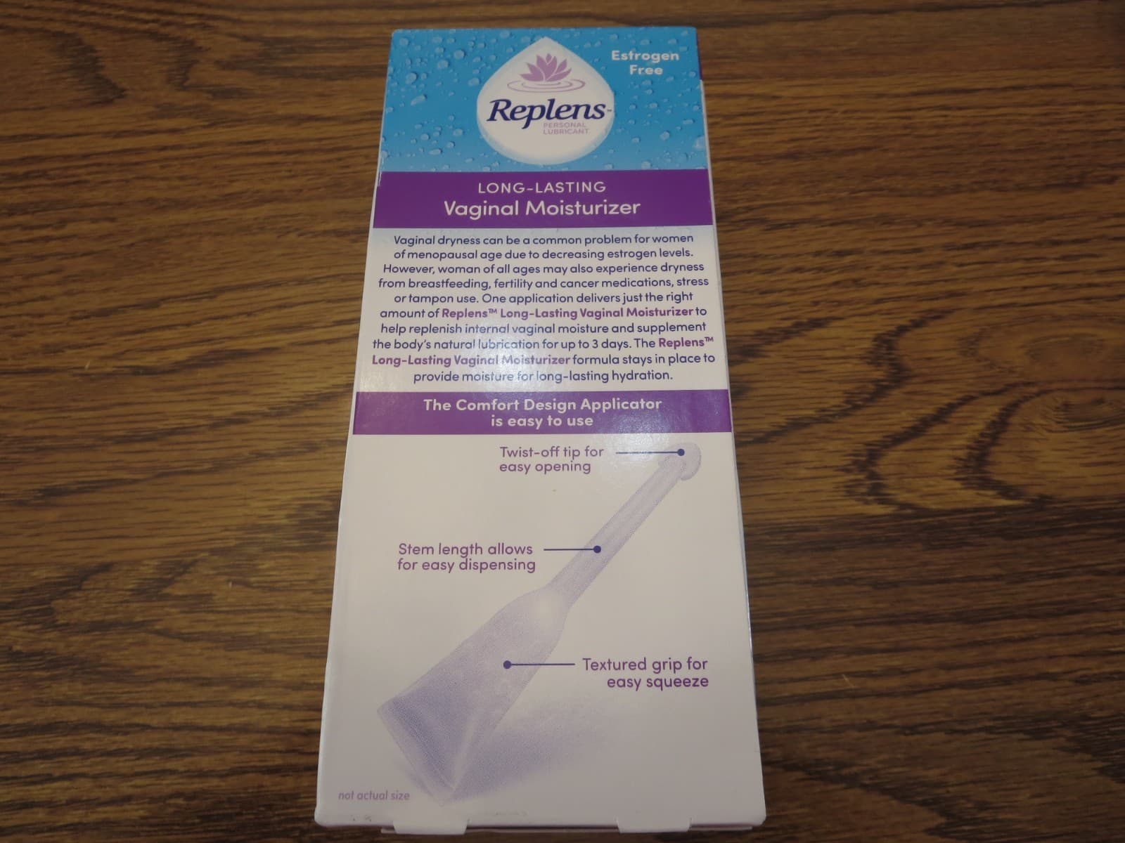 1 Replens Long-Lasting Vaginal Moisturizer 8 Applicators EXP 4/2026 SEALED BOX 3