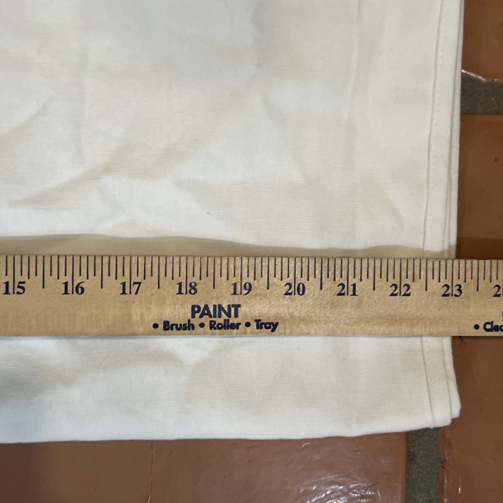 Christian Dior Garment Bag Cover Clothes Coat  White Canvas Unused 23x38 3