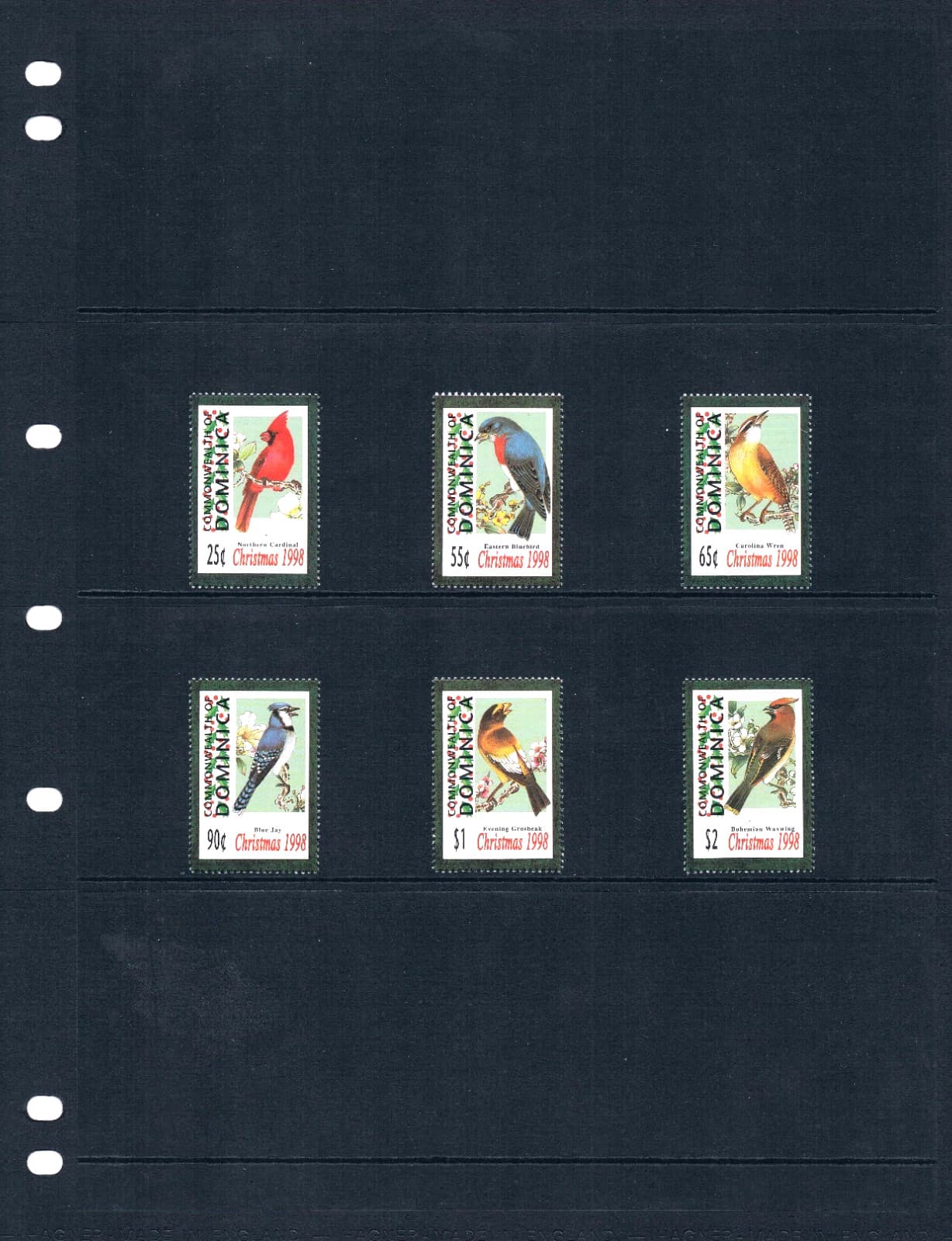 $5.50 Scott Value - 1998 DOMINICA Birds Wildlife Caribbean Sea CV MNH NH UMM 2