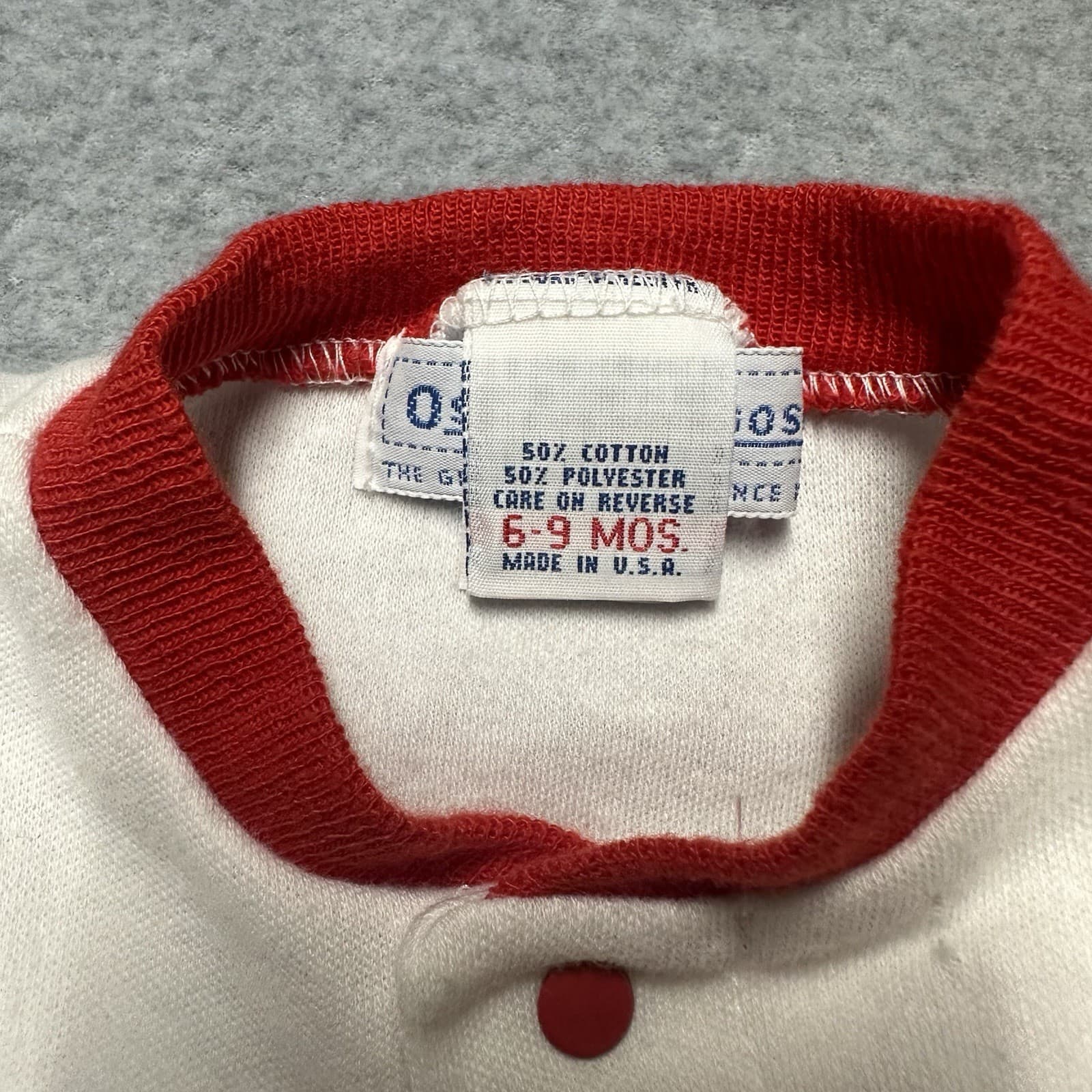 Vintage OshKosh B’gosh 80s 6-9 Months Overalls Boats Boys Infant Set USA Vestbak 6