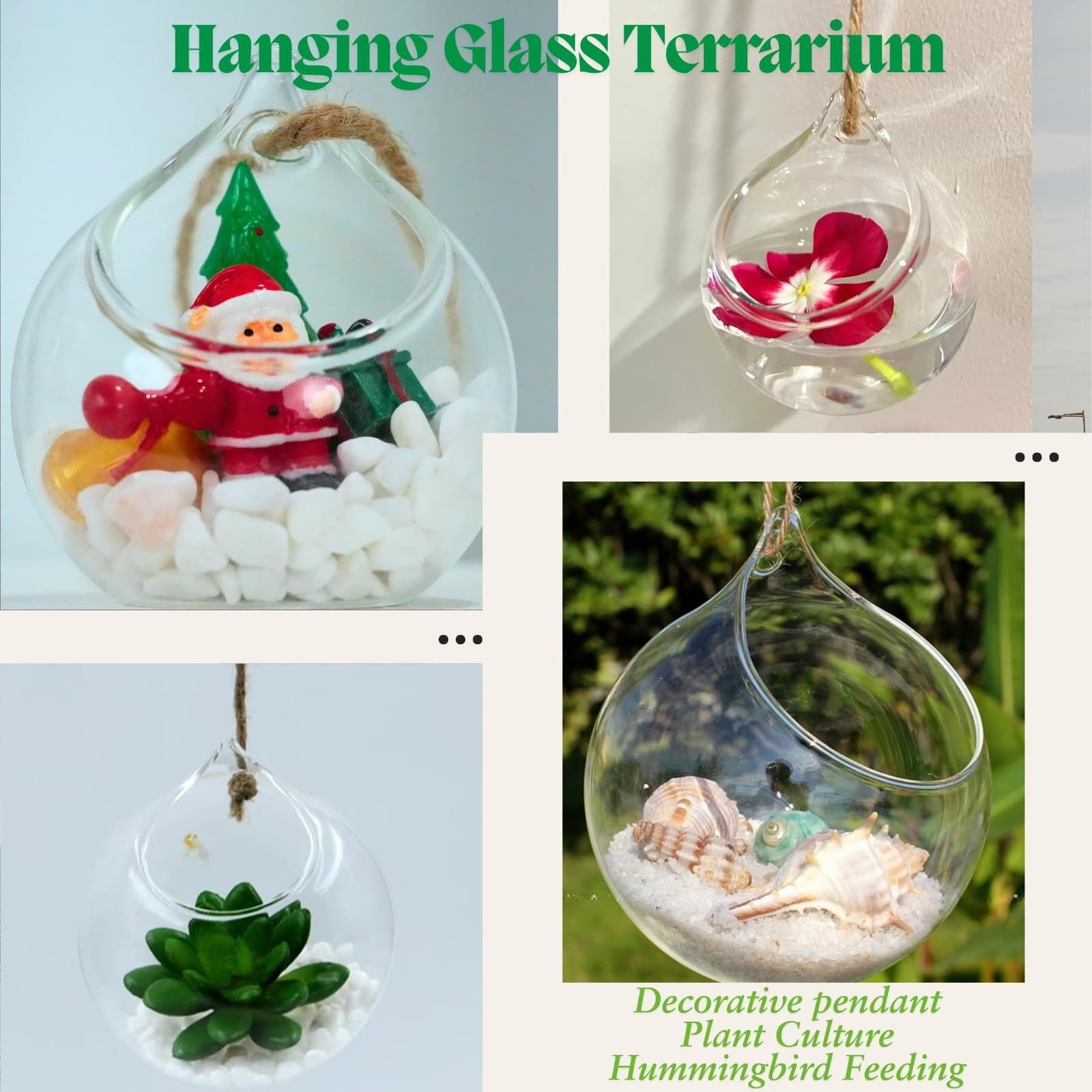 Window Bird Feeder with 4 Strong Suction Cups, DIY Glass Ornament Bird Feeder... 4