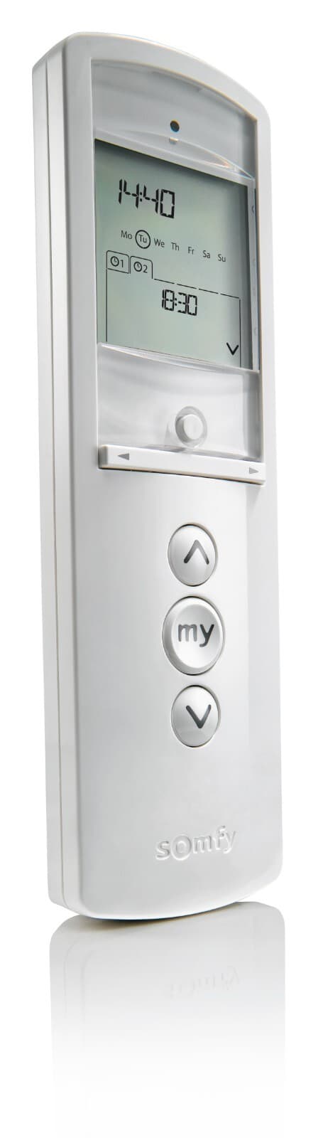Somfy Telis 1 Chronis RTS Remote w/Timer & Display, White  #1805237 -OPEN BOX