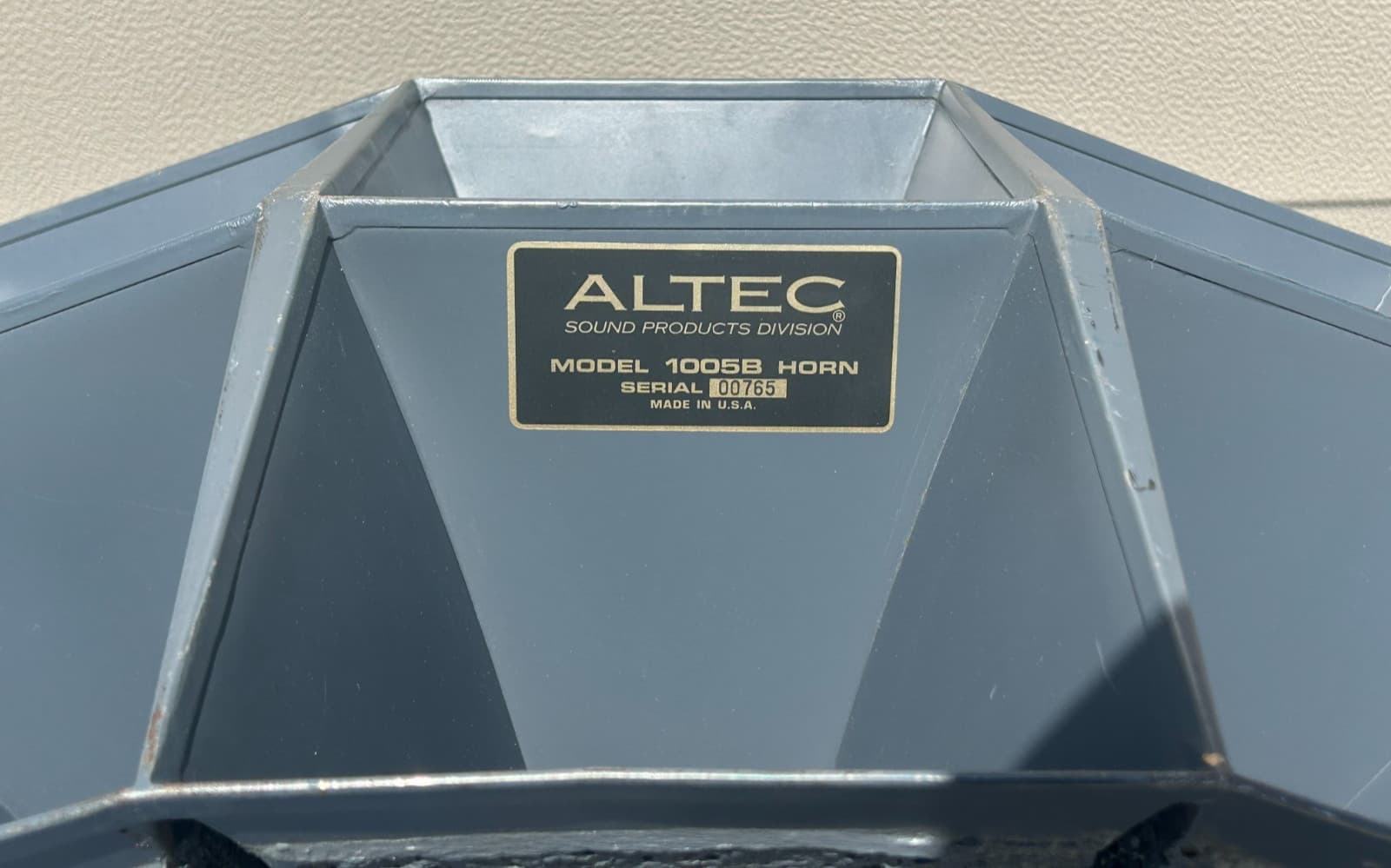 SINGLE Altec Lansing 1005B VOTT Multicellular Horn w/ 30210 Throat - VERY CLEAN! 4