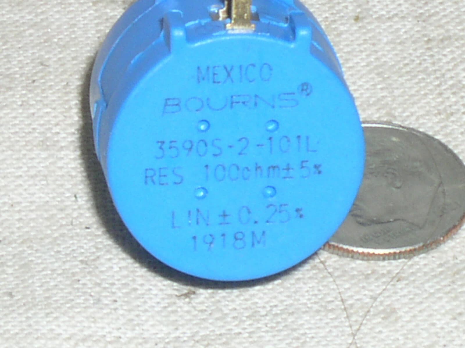 3590S-2-101L PRECISION 100 OHM 10 T TURN 2 W WATT WIREWOUND LINEAR POTENTIOMETER 4