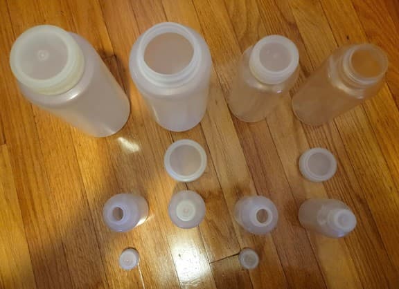 8 New Various Sized Nalgene Storage Bottles 2