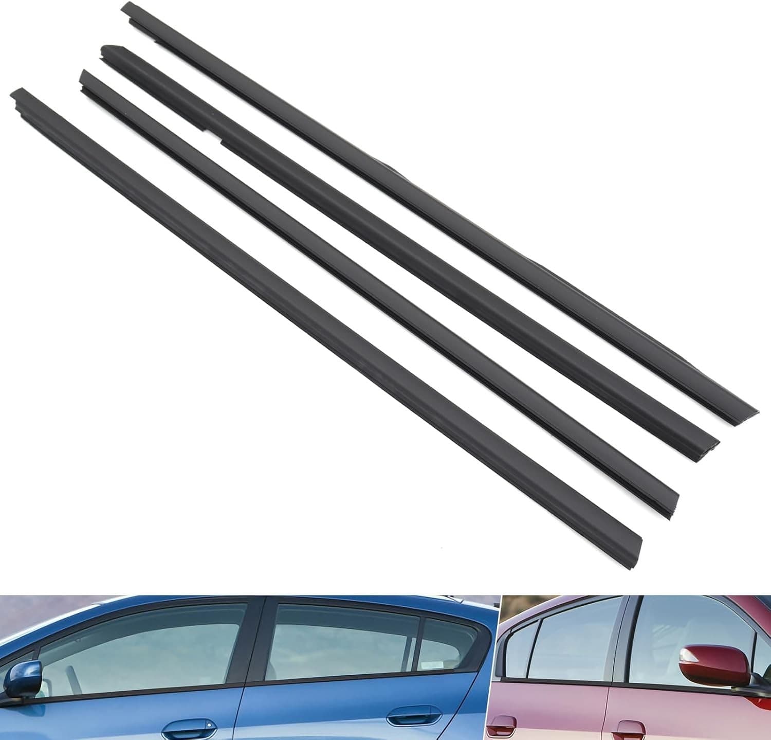 Window Weatherstrip Molding Trim Belt Fit for Honda Insight 2010 2011 2012 2013 2