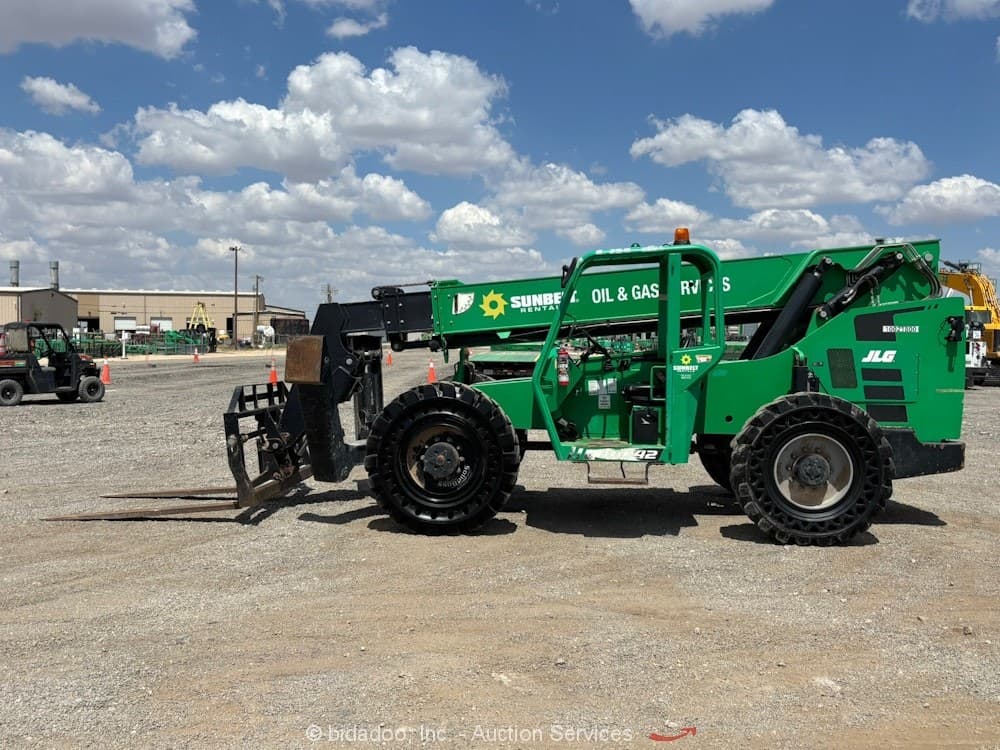 2018 Skytrak 10042 42' 10k Telescopic Reach Forklift Telehandler Aux Hyd bidadoo 6