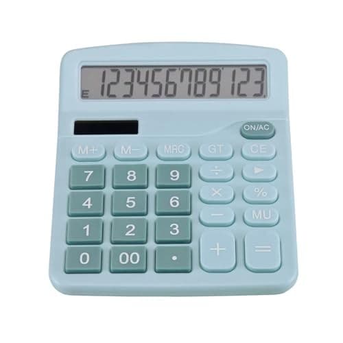 Desk Calculator 12 Digit Office Calculators with Large Screen Display, Dual  2
