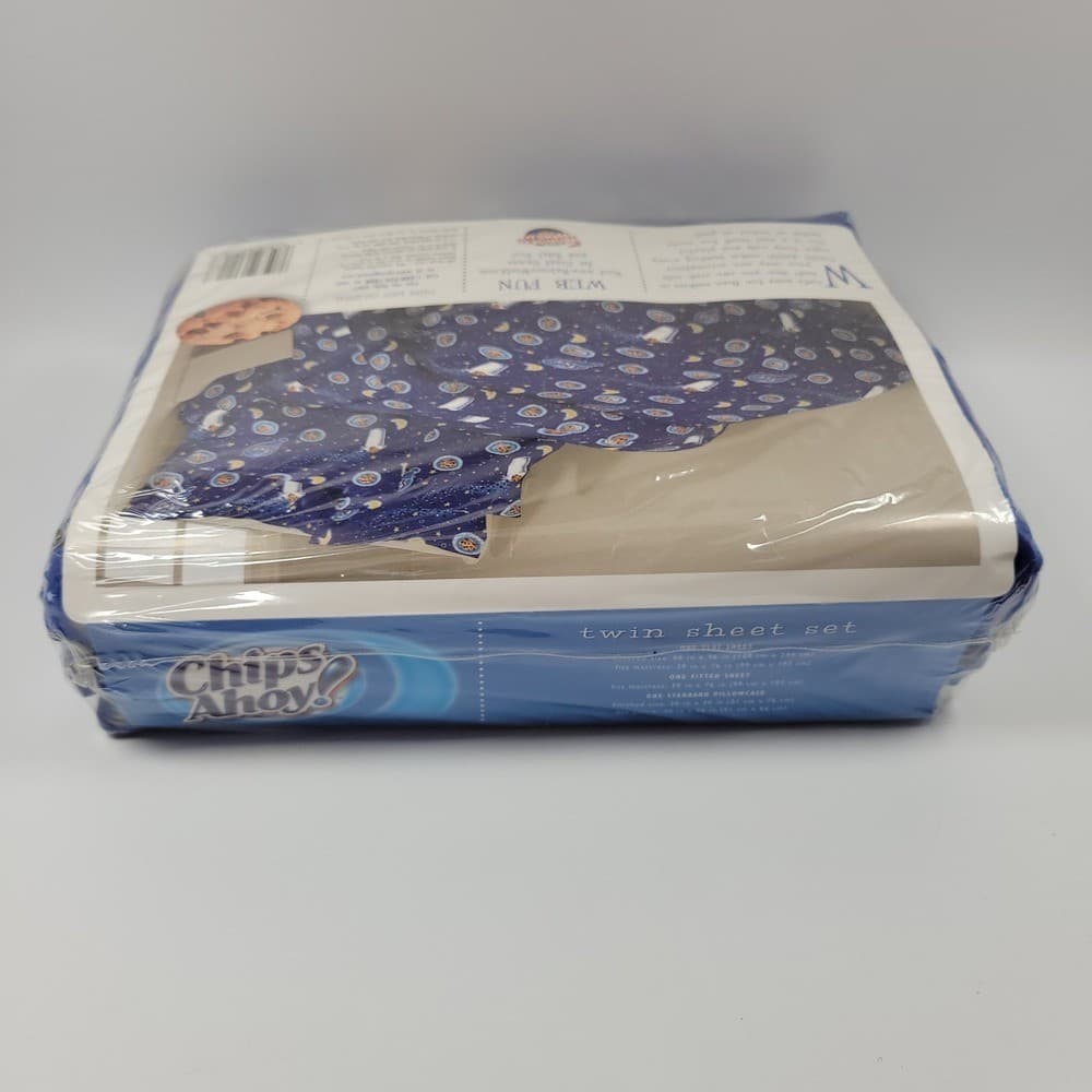 VTG Chips Ahoy Celestial Cookies & Milk In Space Novelty Twin Sheet Set Y2K 2001 6