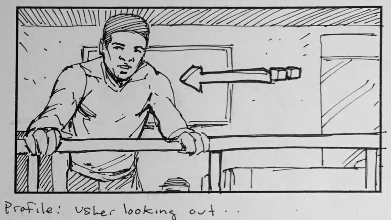 USHER Rhythm of the City Music Video original Storyboard Dan Fraga 2004