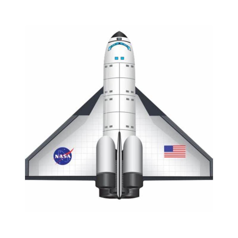 Space Shuttle Nylon Kite 36-Inch-Wide with Handle Line and QuikClip OuterSpace