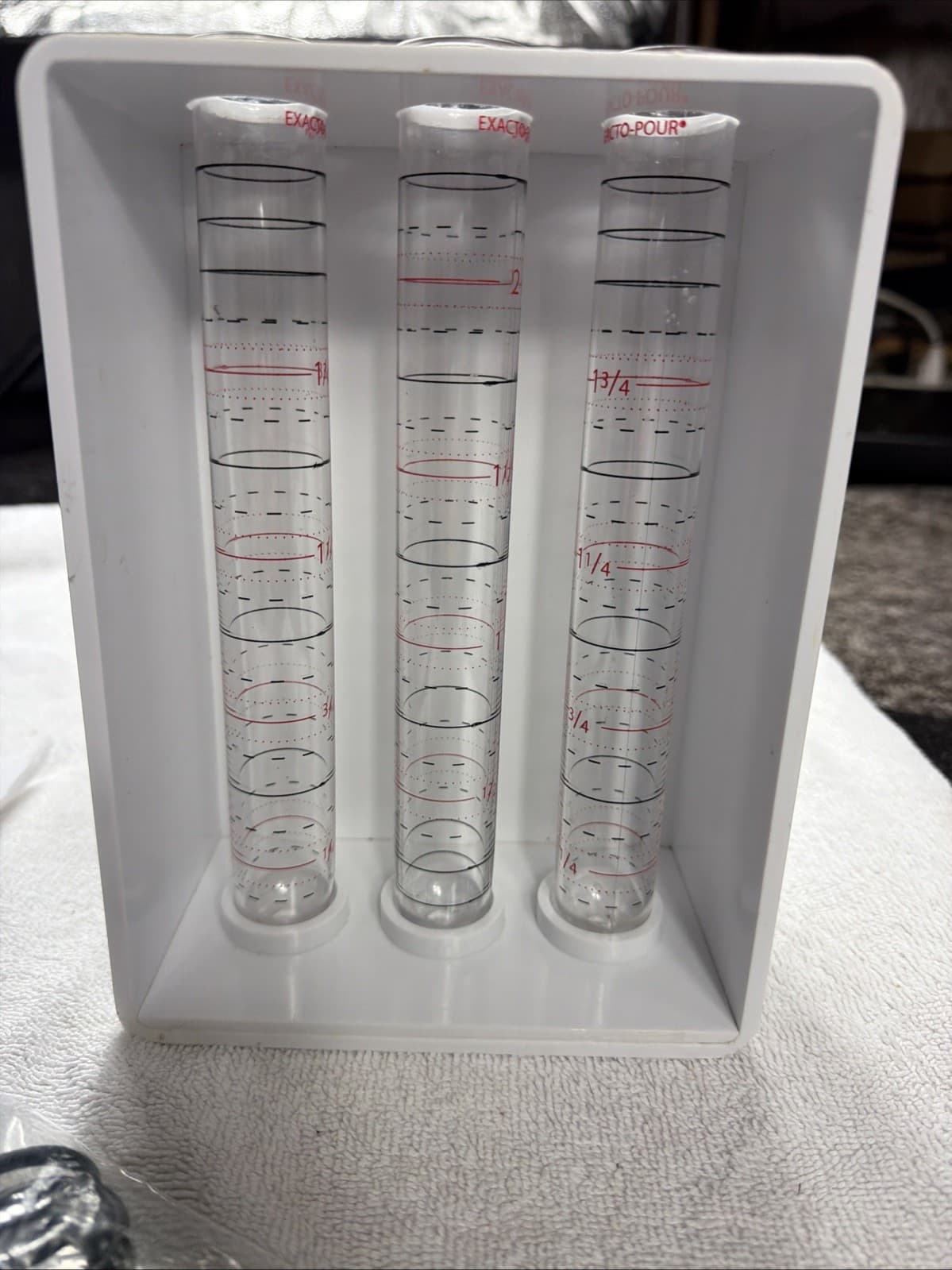Exacto Pour Bar Test Kit, Plastic, 3-Tube, Liquid Calibratio Excellent Condition 2