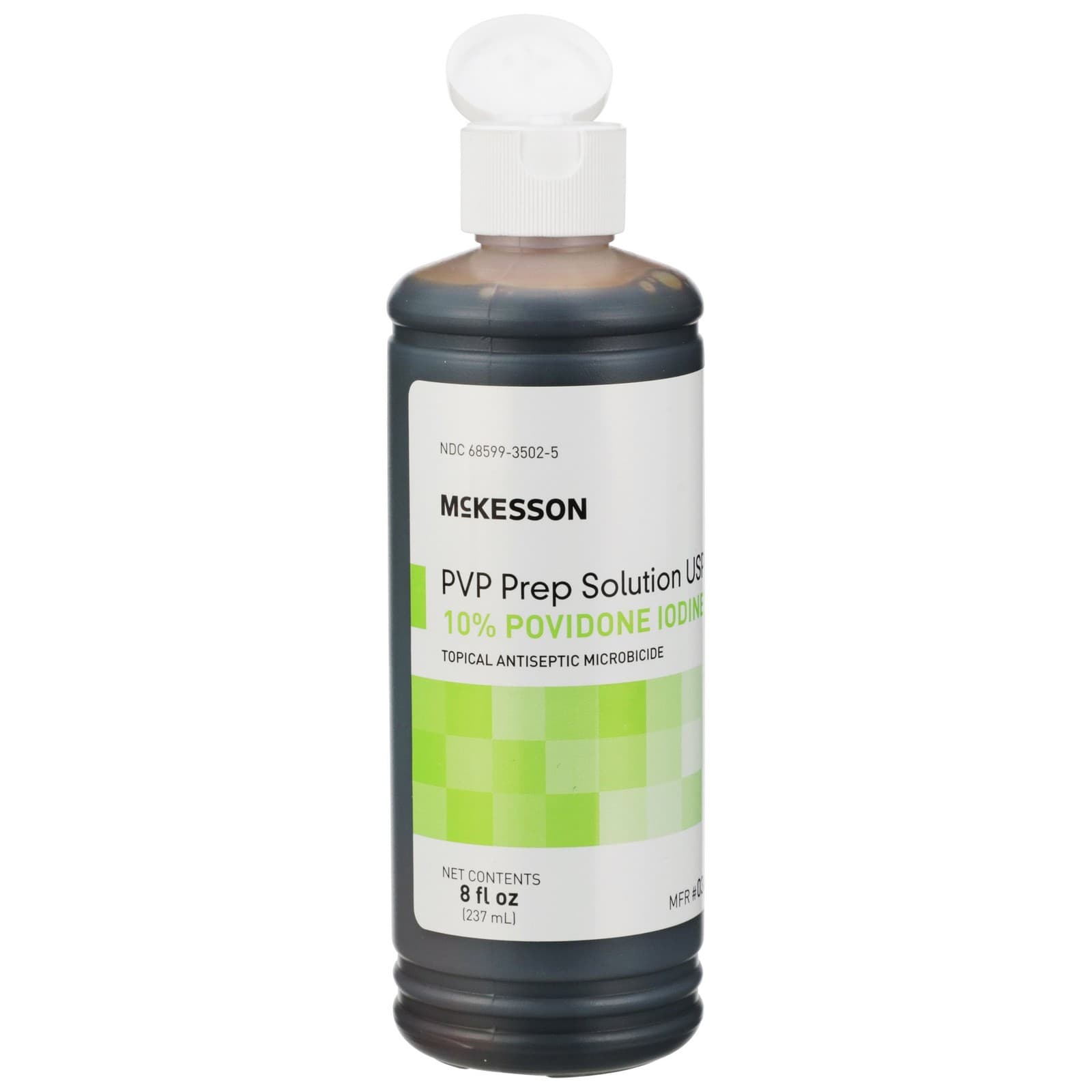 McKesson PVP Prep Solution 10% Povidone-Iodine 8 oz. Flip-Top Bottle 1 Each 034 2