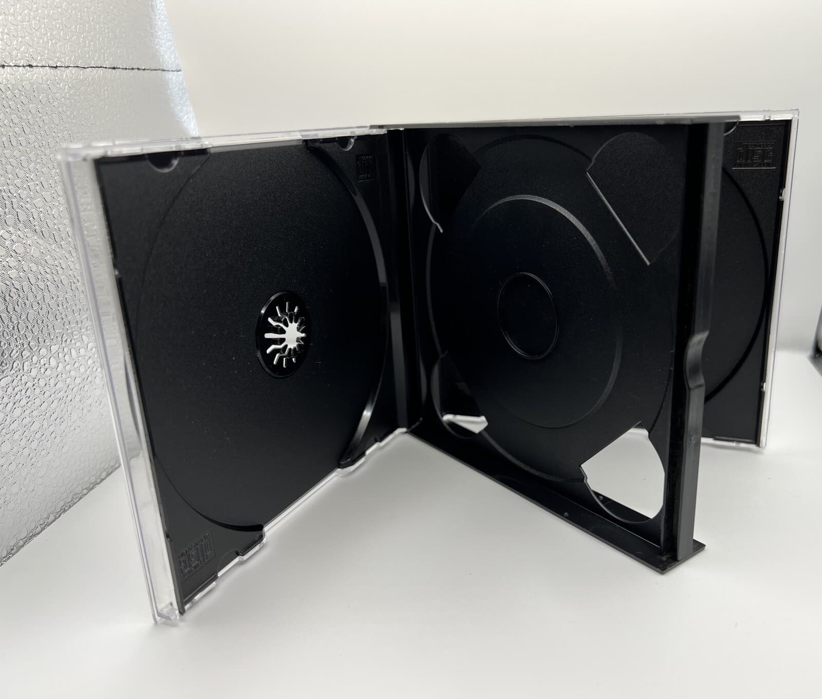 10 NEW CHUBBY 24MM Double (2) CD CASE WITH BLACK TRAY, ASSEMBLED, 1057Q+QJ01 3