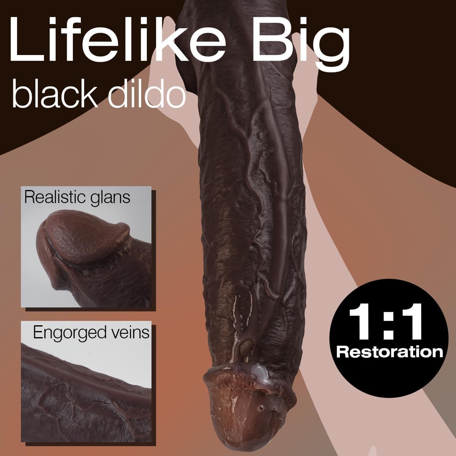 11” Long Liquid Silicone Realistic Big Dildo Vagina Anal Huge Thick Penis Toys 5
